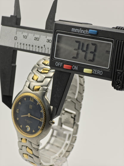 Givenchy Paris Verrazano Swiss Quartz Date Two Tone Stainless Steel Unisex Vintage | - 87