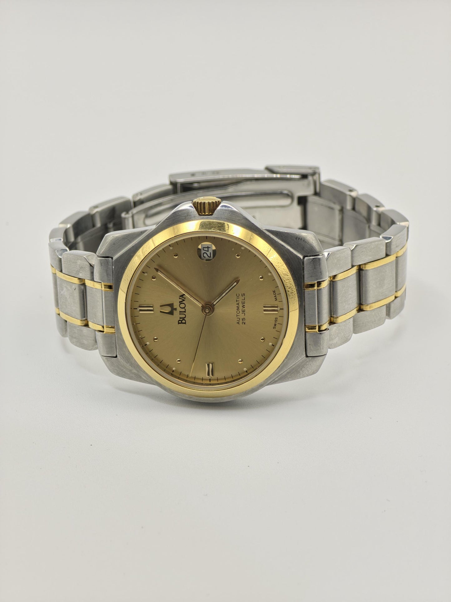Bulova Automatic 25 Jewels Two-Tone Stainless Steel Men’s Watch Ref. 543000 Swiss Made | - 88
