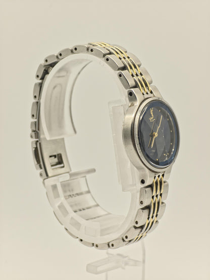 YSL Yves Saint Laurent Quartz Women’s Watch Black Dial Two-Tone Bracelet Ref. 7N0050 | - 89