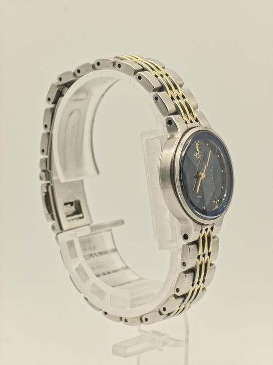 YSL Yves Saint Laurent Quartz Women’s Watch Black Dial Two-Tone Bracelet Ref. 7N0050 | - 89