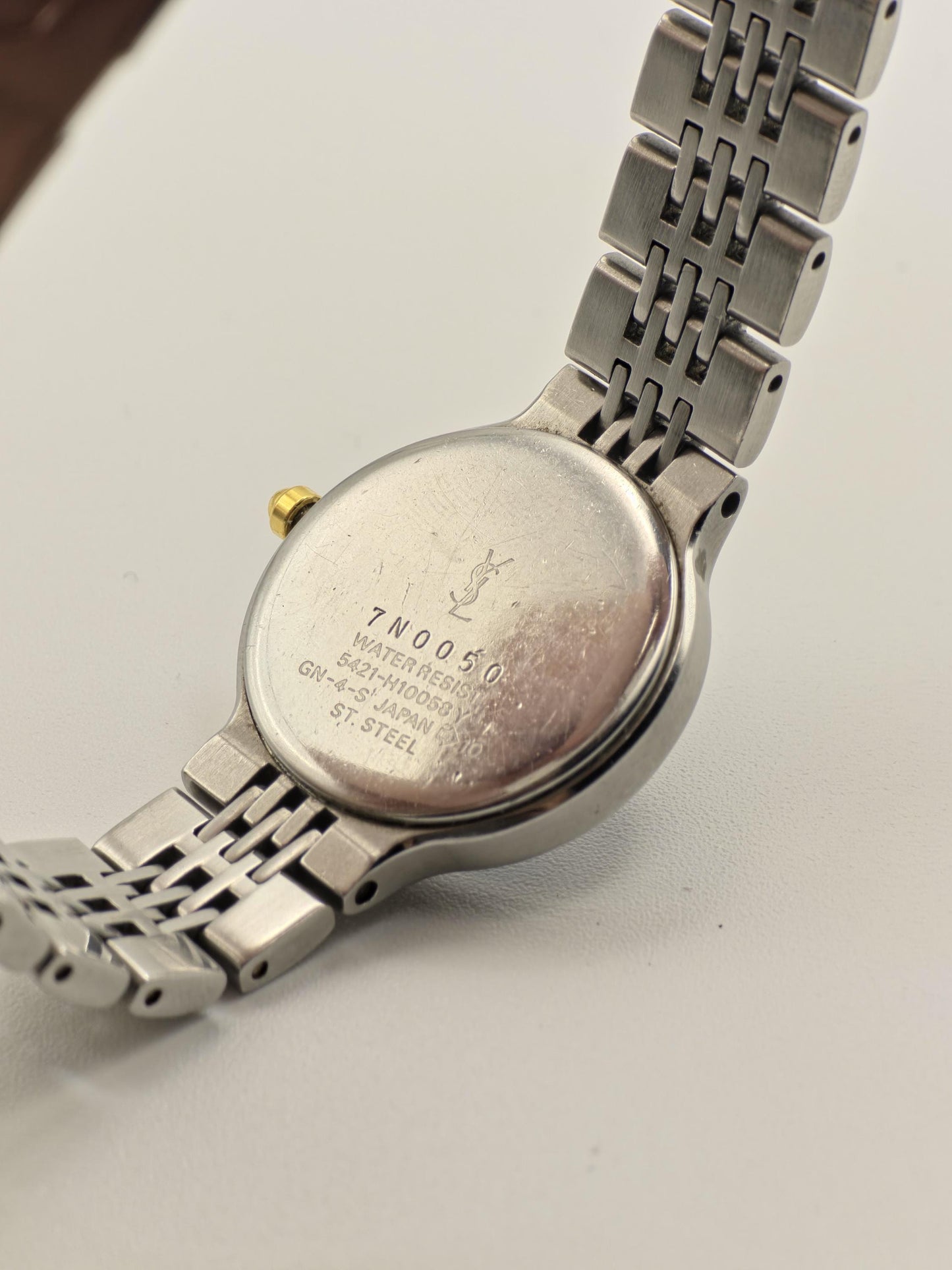 YSL Yves Saint Laurent Quartz Women’s Watch Black Dial Two-Tone Bracelet Ref. 7N0050 | - 89