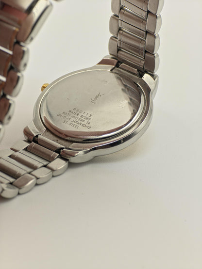 YSL Quartz Unisex Watch Silver Dial Two-Tone Bracelet Ref. 650113 | - 93