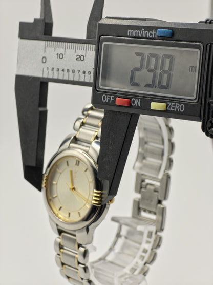 YSL Quartz Unisex Watch Silver Dial Two-Tone Bracelet Ref. 650113 | - 93