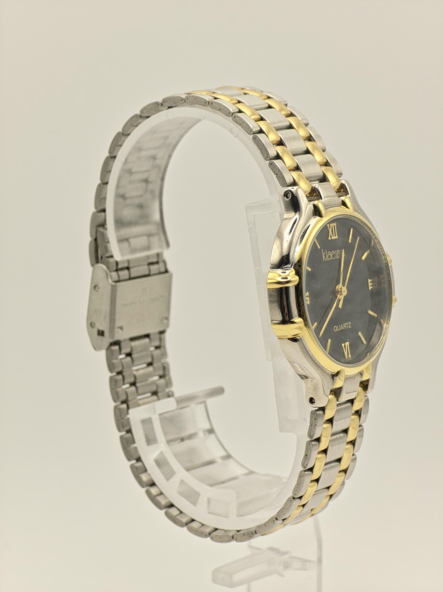 Klaeuse Men’s Quartz Watch Two-Tone Stainless Steel Bracelet Black Dial Ref. SK-233-D | - 95