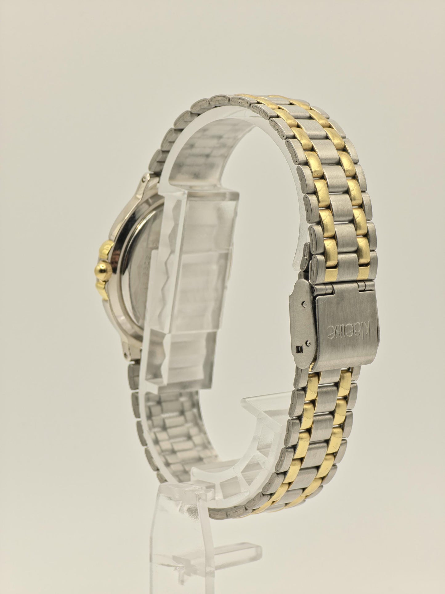 Klaeuse Men’s Quartz Watch Two-Tone Stainless Steel Bracelet Black Dial Ref. SK-233-D | - 95