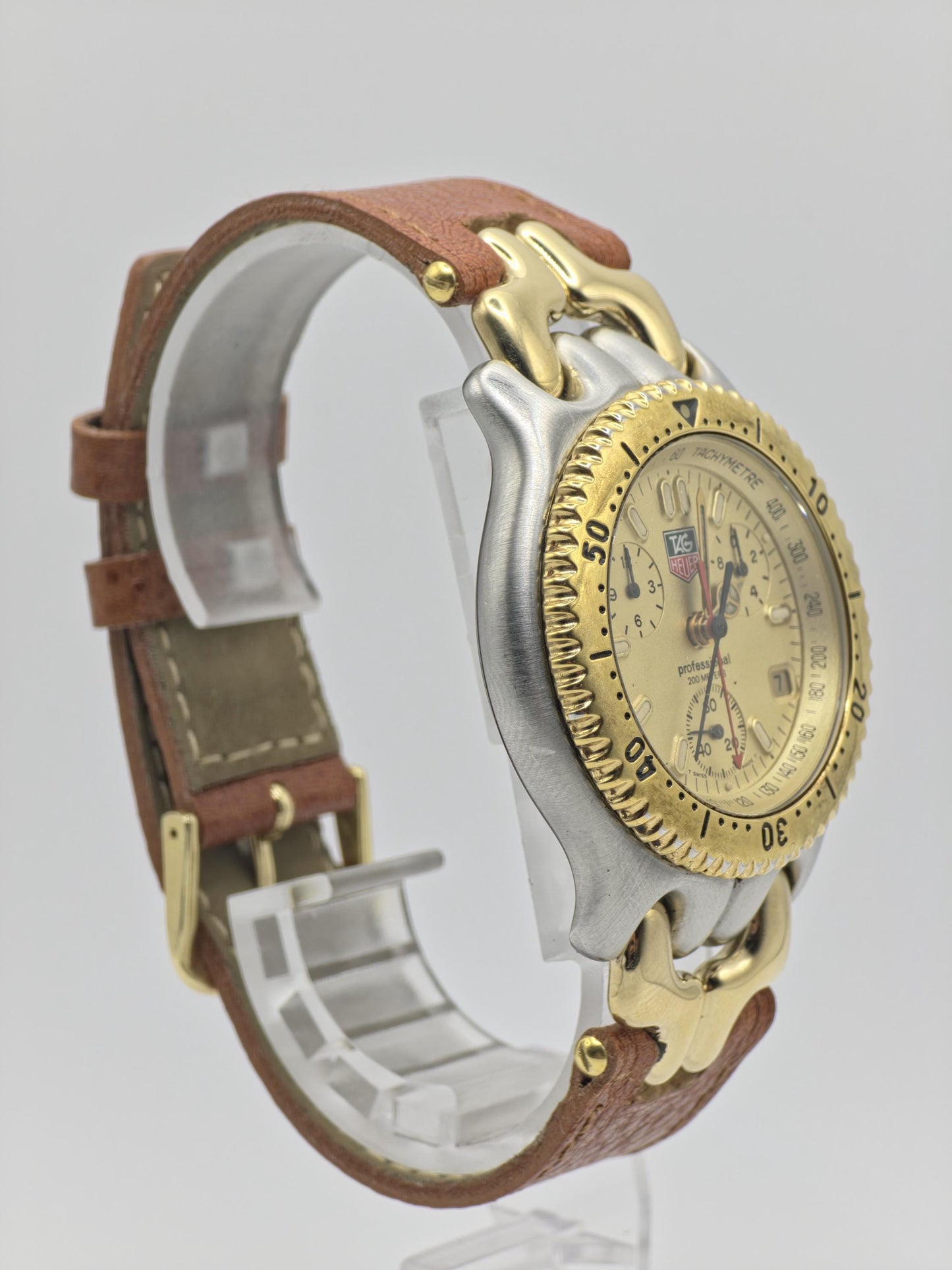 Vintage TAG Heuer CG1121-0 Professional 200M Chronograph Gold Two Tone Quartz Watch - 3