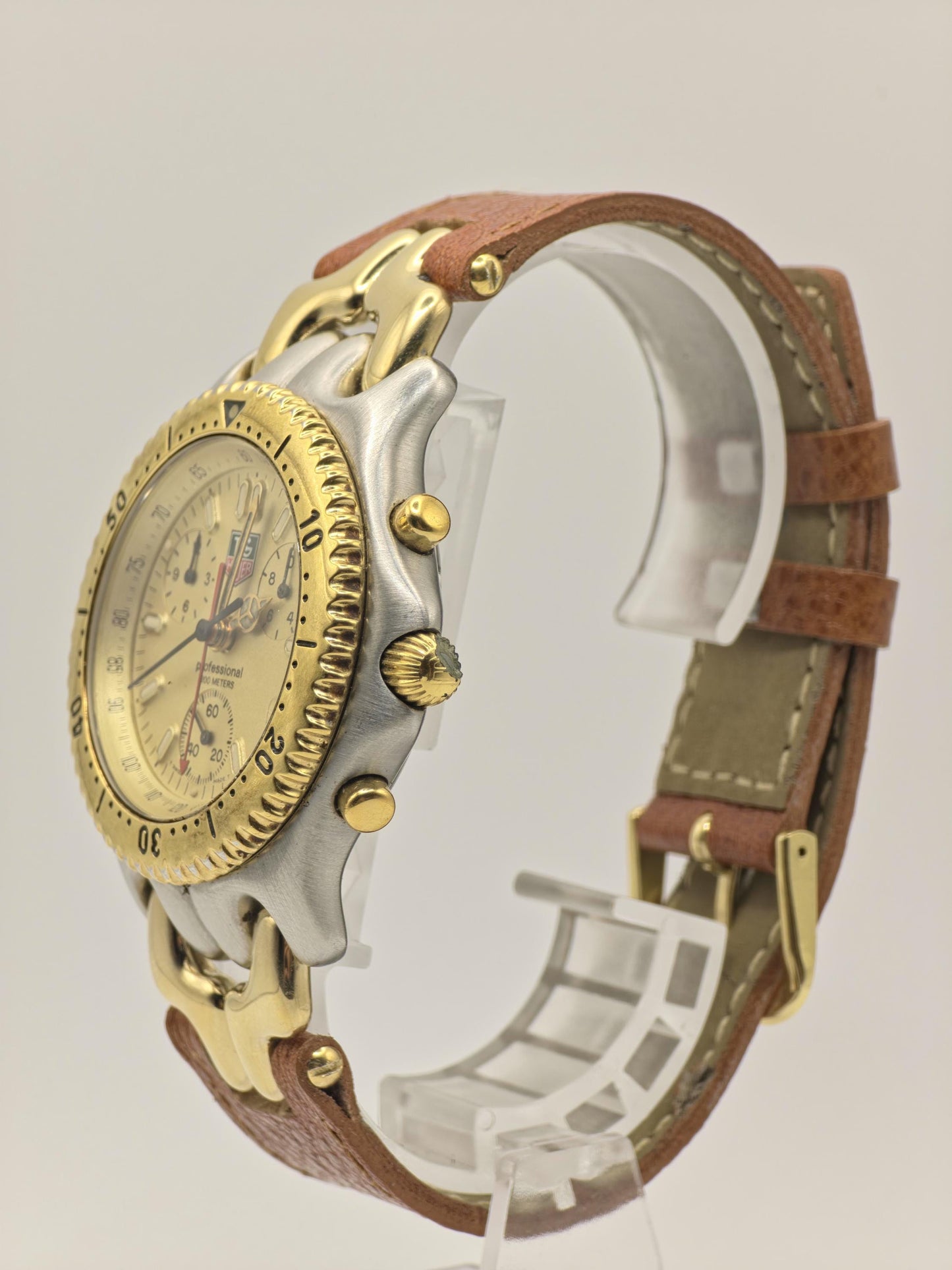 Vintage TAG Heuer CG1121-0 Professional 200M Chronograph Gold Two Tone Quartz Watch - 3