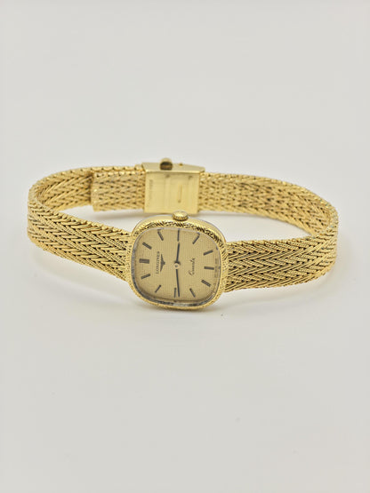 Vintage Longines Quartz Ladies Watch Gold Tone Swiss Made Elegant Bracelet Style - 15