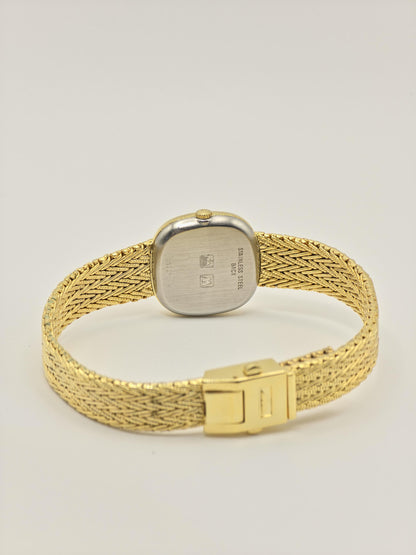 Vintage Longines Quartz Ladies Watch Gold Tone Swiss Made Elegant Bracelet Style - 15