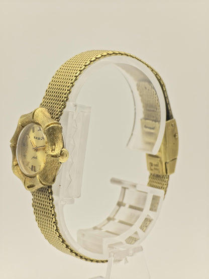 Rado Jade Vintage Gold Tone Women Watch | Swiss Made | Quartz | Mesh Bracelet | Ref. 5527 | - 21