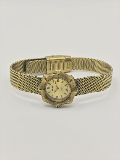 Rado Jade Vintage Gold Tone Women Watch | Swiss Made | Quartz | Mesh Bracelet | Ref. 5527 | - 21
