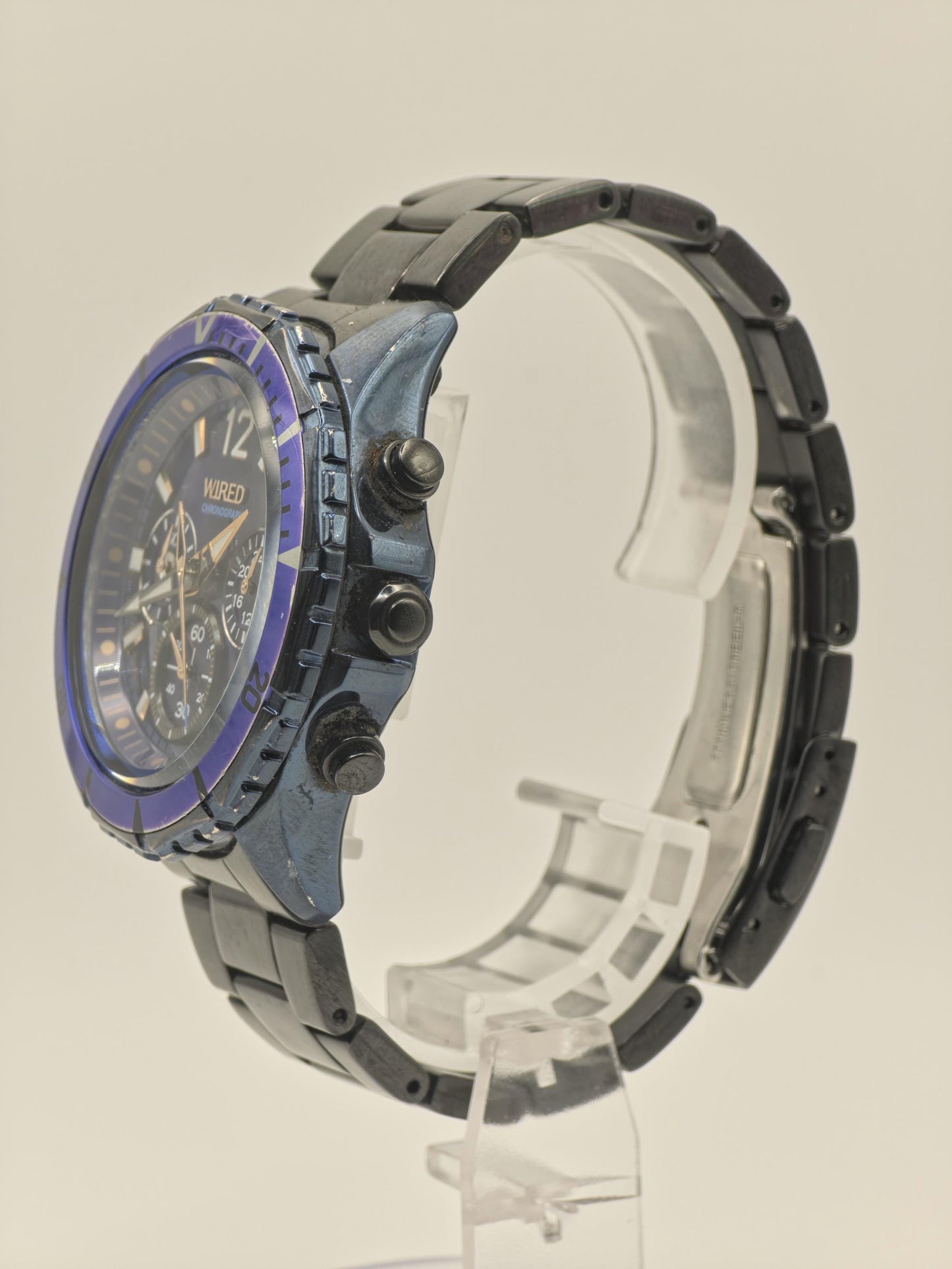 Wired Chronograph Men’s Watch Blue Dial Stainless Steel Bracelet Ref. 385152 | - 97