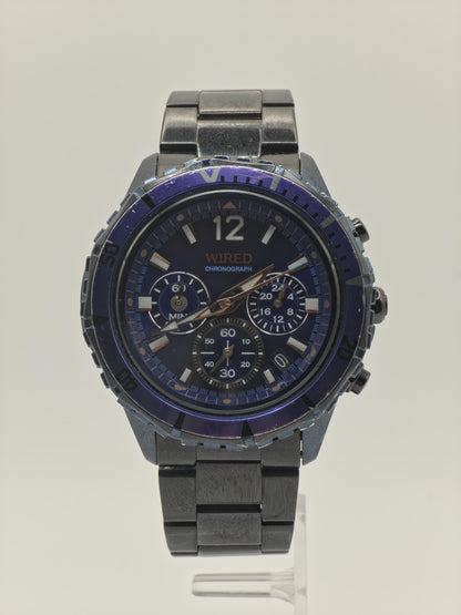 Wired Chronograph Men’s Watch Blue Dial Stainless Steel Bracelet Ref. 385152 | - 97