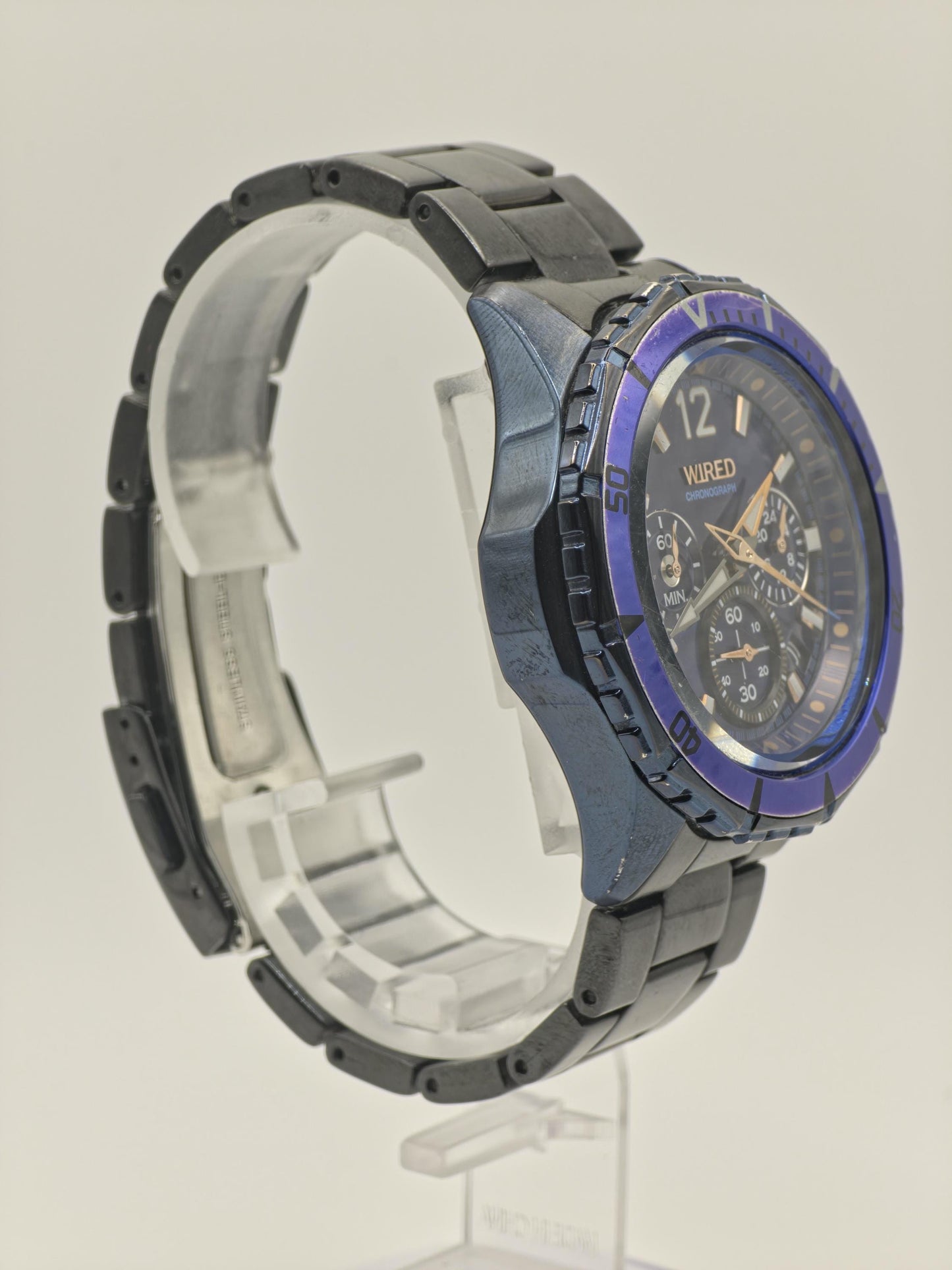 Wired Chronograph Men’s Watch Blue Dial Stainless Steel Bracelet Ref. 385152 | - 97