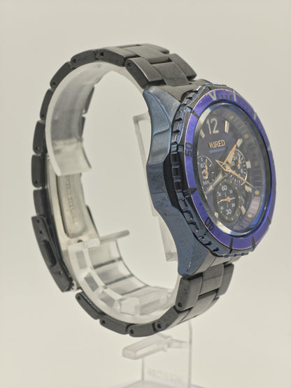 Wired Chronograph Men’s Watch Blue Dial Stainless Steel Bracelet Ref. 385152 | - 97