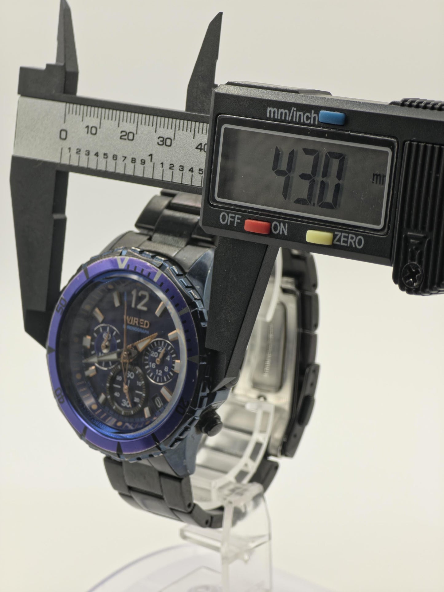 Wired Chronograph Men’s Watch Blue Dial Stainless Steel Bracelet Ref. 385152 | - 97