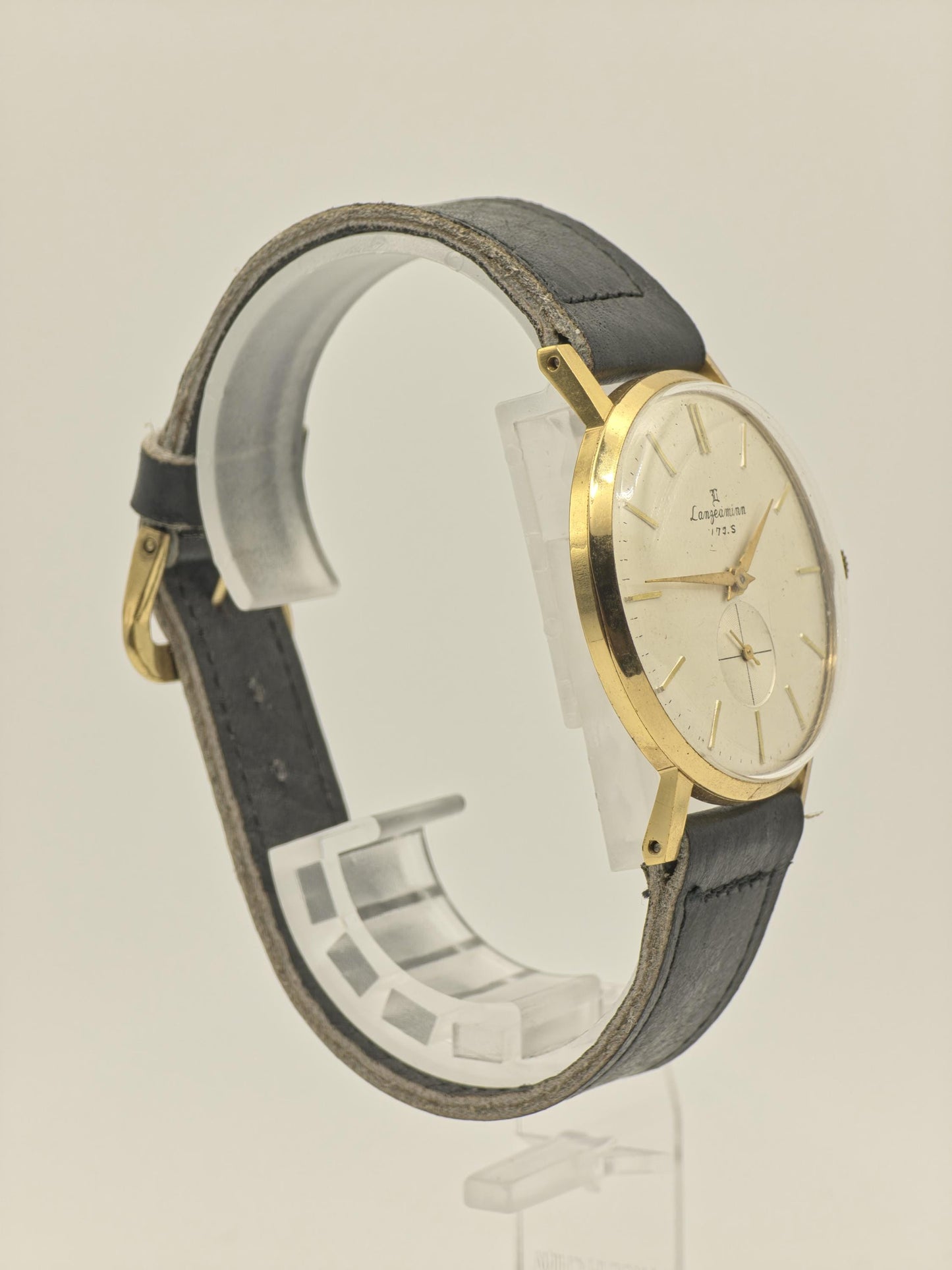 Vintage Lanzeaminn 17 Jewels Mechanical Men’s Watch Gold Super Plated Classic Dress Watch | - 26