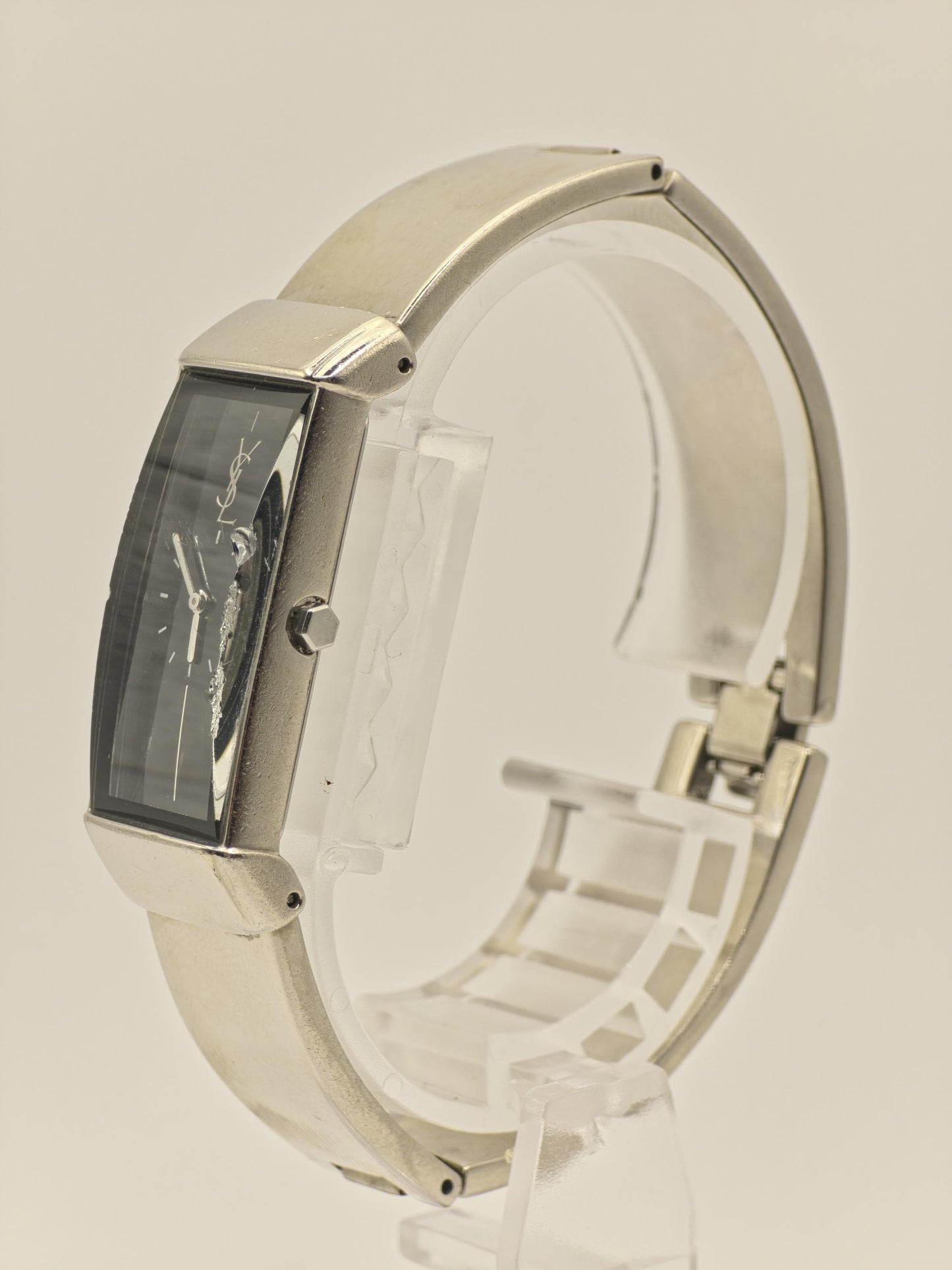 Vintage Yves Saint Laurent YSL 770136 Women’s Watch Rectangular Case Silver Tone Quartz Dress Watch | - 29