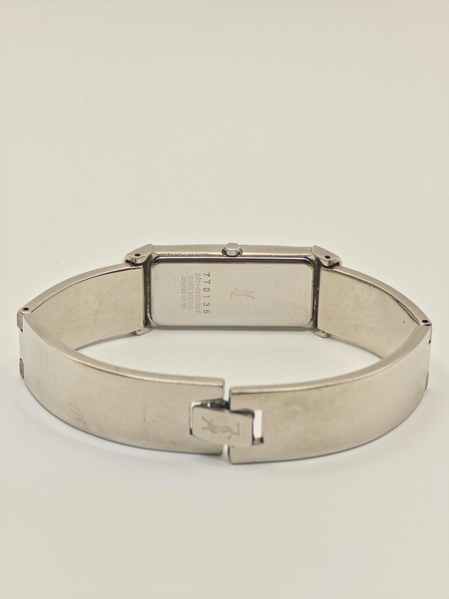 Vintage Yves Saint Laurent YSL 770136 Women’s Watch Rectangular Case Silver Tone Quartz Dress Watch | - 29
