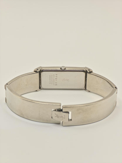 Vintage Yves Saint Laurent YSL 770136 Women’s Watch Rectangular Case Silver Tone Quartz Dress Watch | - 29