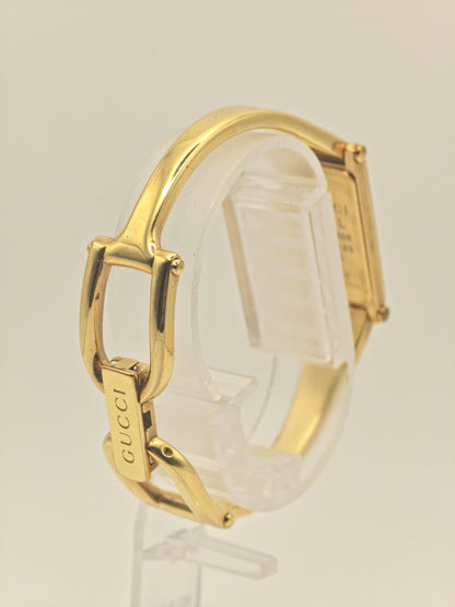 Gucci 1500L Women’s Swiss Quartz Watch Gold Tone Pink GG Dial | - 107