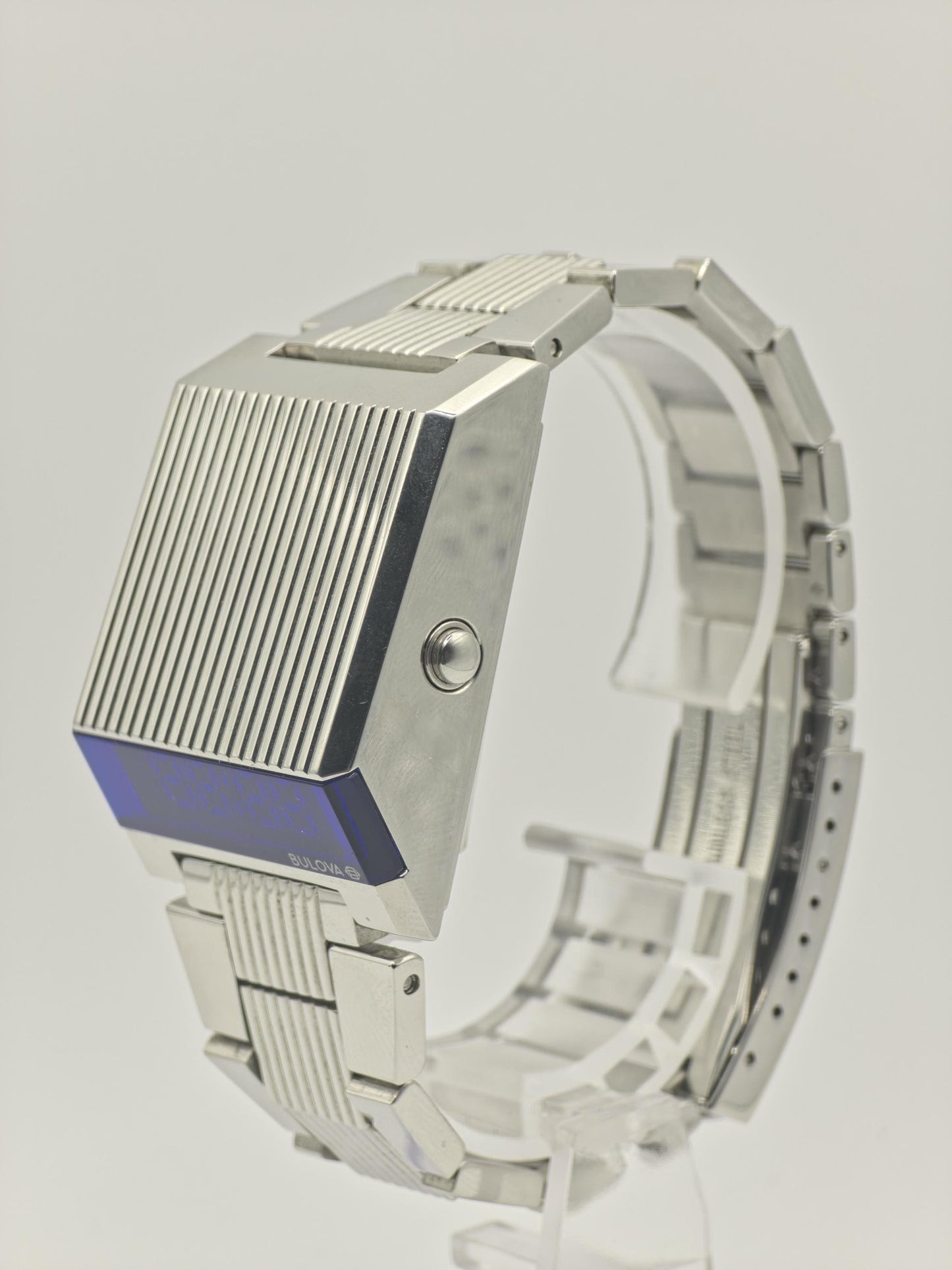 Bulova Computron Men’s Digital Watch Stainless Steel LED Display - 108