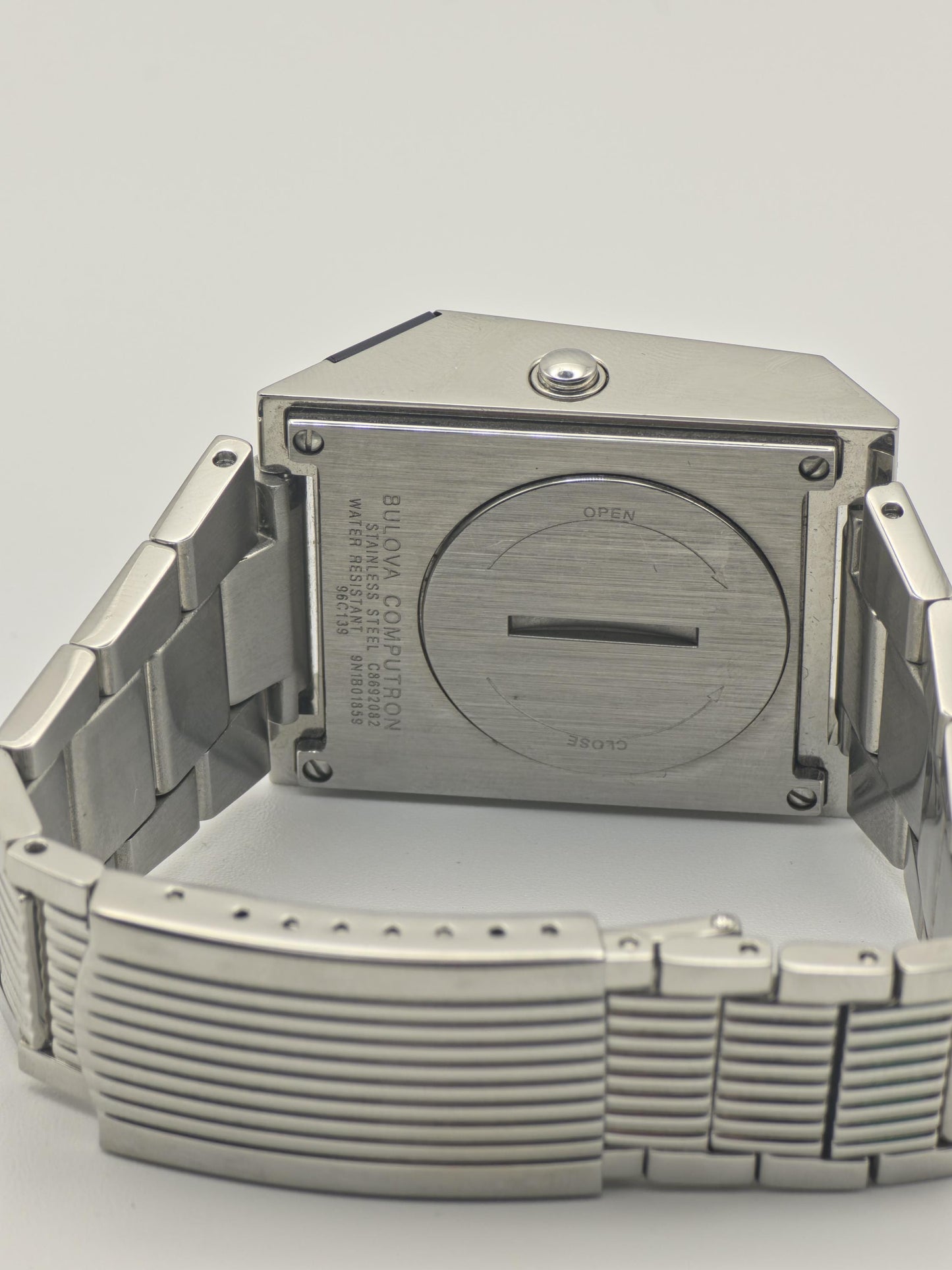 Bulova Computron Men’s Digital Watch Stainless Steel LED Display - 108