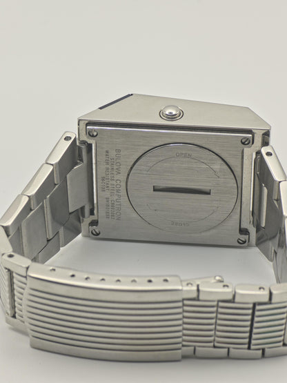 Bulova Computron Men’s Digital Watch Stainless Steel LED Display - 108