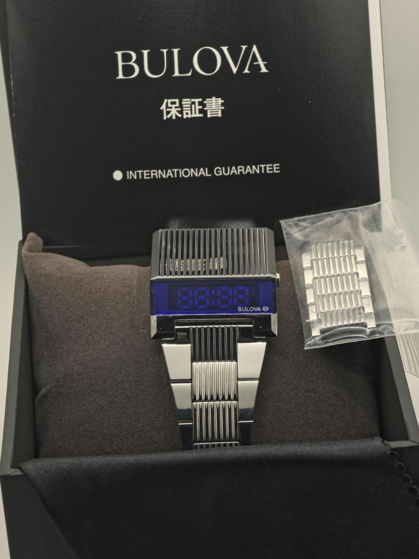 Bulova Computron Men’s Digital Watch Stainless Steel LED Display - 108