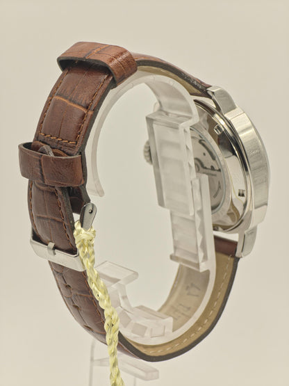 Bulova BVV401 Automatic Men’s Watch 21 Jewels 10 ATM White Dial Brown Leather Strap 49461 | - 31