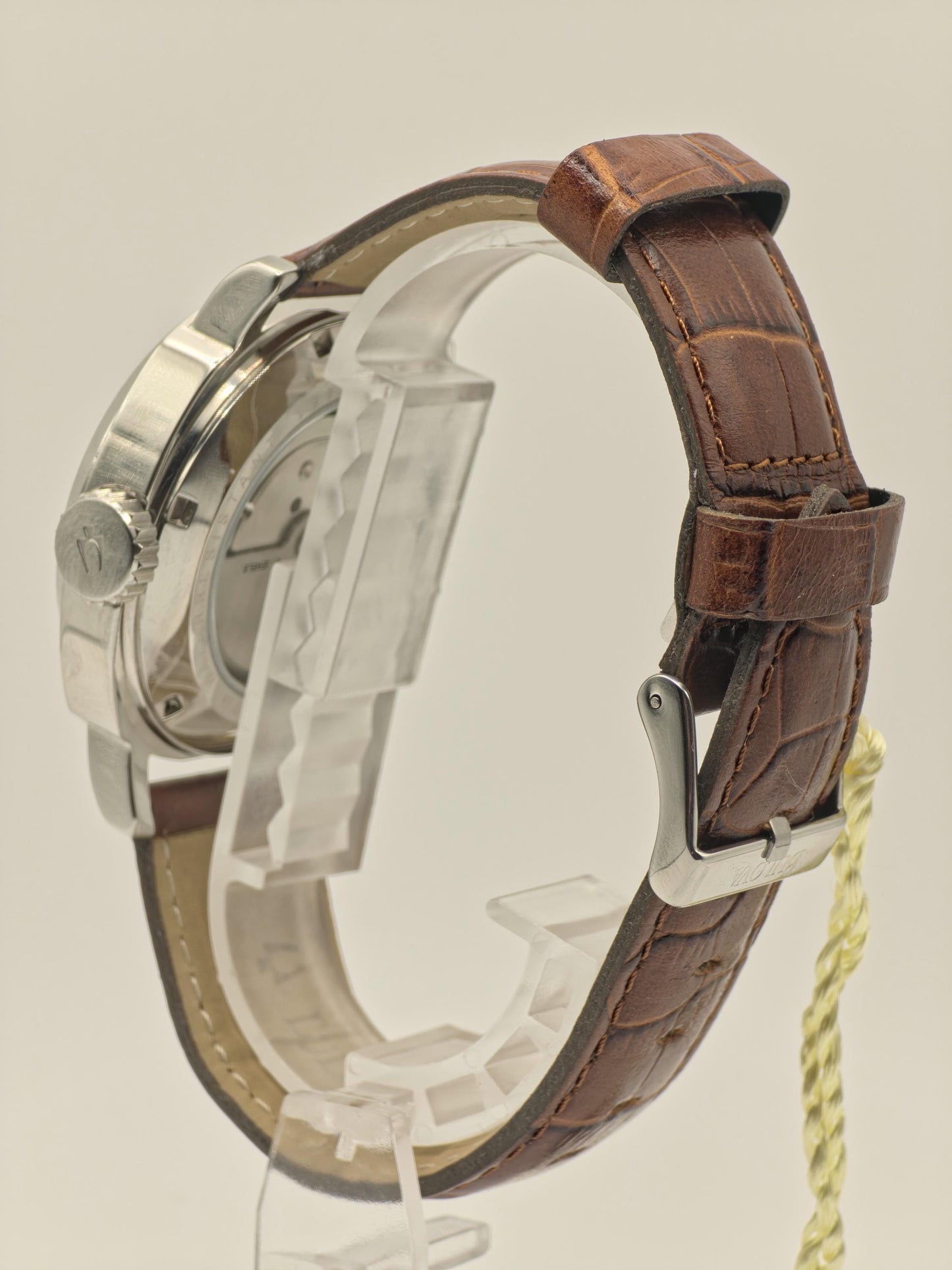 Bulova BVV401 Automatic Men’s Watch 21 Jewels 10 ATM White Dial Brown Leather Strap 49461 | - 31