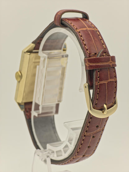 Longines Vintage Unisex Watch 10K Gold Filled Rectangular Case Swiss Made | - 34