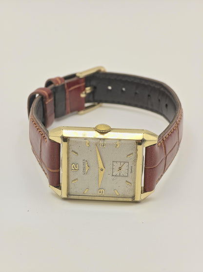 Longines Vintage Unisex Watch 10K Gold Filled Rectangular Case Swiss Made | - 34