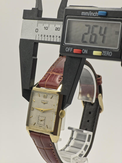 Longines Vintage Unisex Watch 10K Gold Filled Rectangular Case Swiss Made | - 34