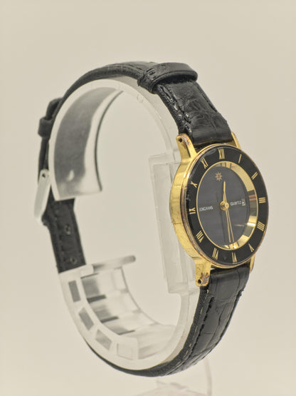 Junghans Women’s Quartz Watch JY401L Ref. 410930 Gold Tone Case Black Dial | - 38