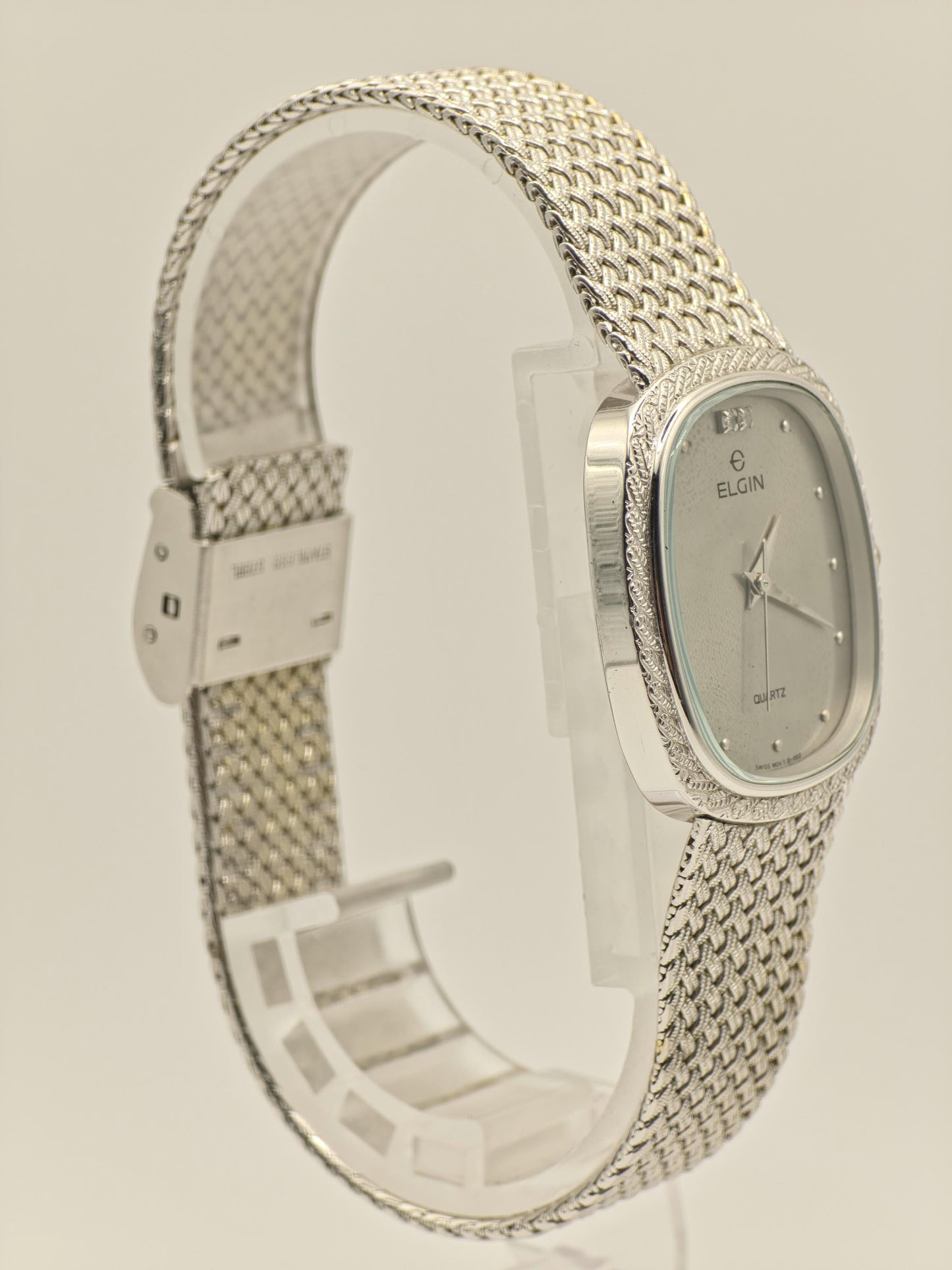 Elgin Quartz Watch Ref. FK276 0095485 Silver Tone Mesh Bracelet Women Unisex | - 39