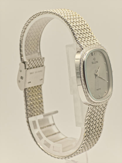 Elgin Quartz Watch Ref. FK276 0095485 Silver Tone Mesh Bracelet Women Unisex | - 39