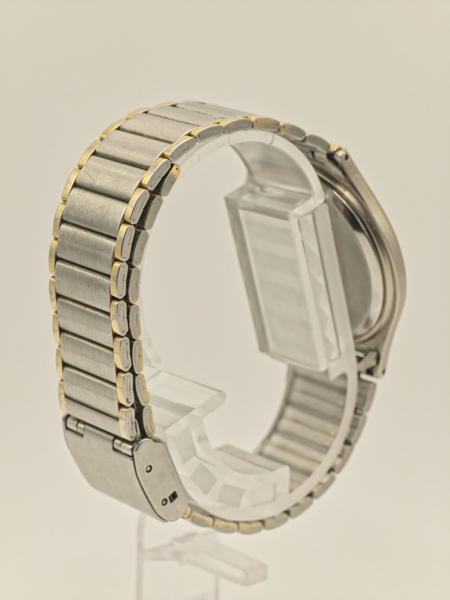 Buren Quartz Watch Ref. 0W-BU-217337 Two Tone Bracelet Swiss Unisex Vintage | - 40