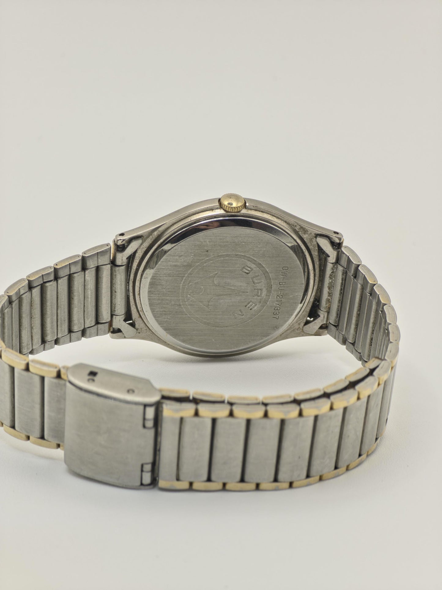 Buren Quartz Watch Ref. 0W-BU-217337 Two Tone Bracelet Swiss Unisex Vintage | - 40