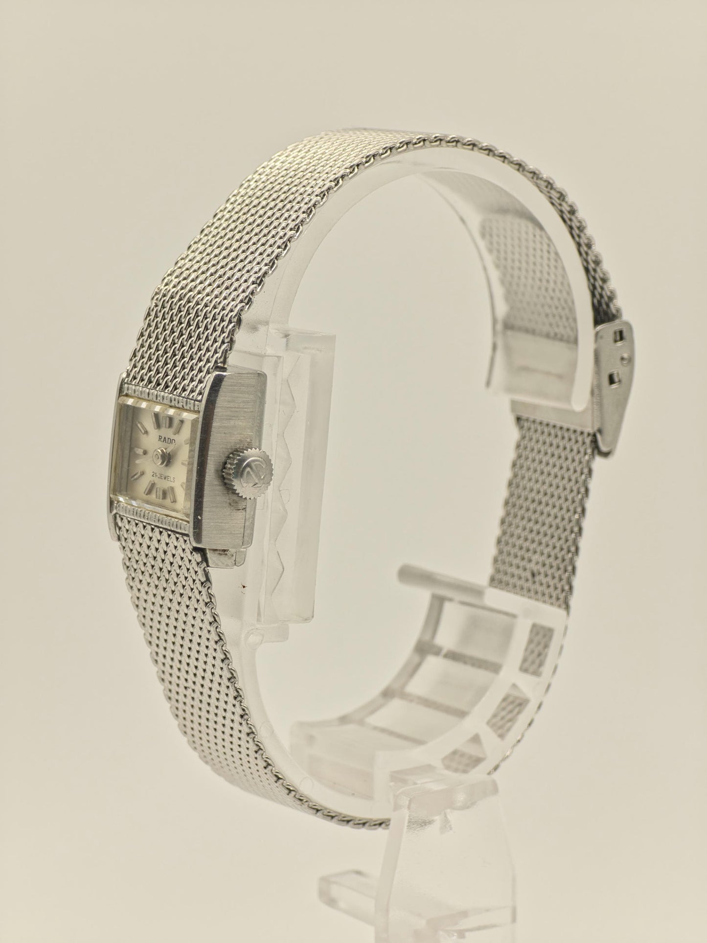 Rado 21 Jewels Mechanical Watch Ref. A35725 Stainless Steel Mesh Bracelet Women Vintage | - 41