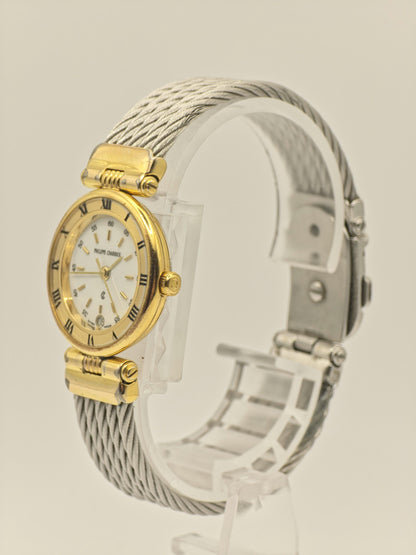 Philippe Charriol Quartz Watch Gold Tone Cable Bracelet Swiss Women Vintage | - 42