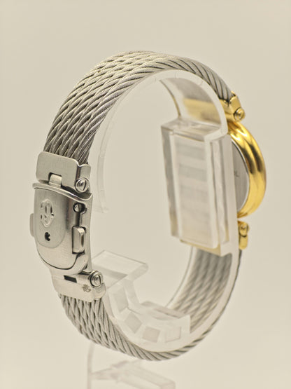 Philippe Charriol Quartz Watch Gold Tone Cable Bracelet Swiss Women Vintage | - 42