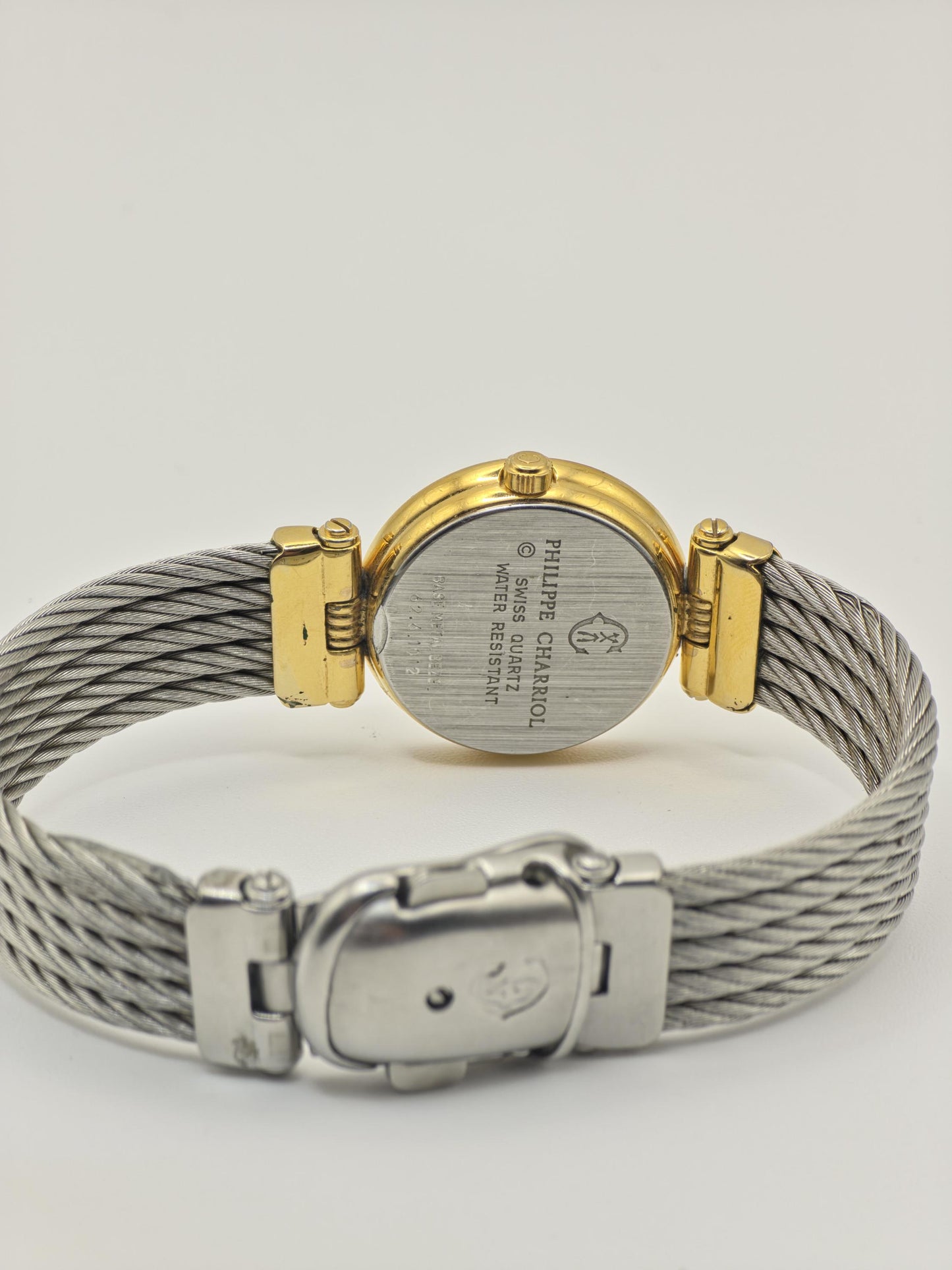 Philippe Charriol Quartz Watch Gold Tone Cable Bracelet Swiss Women Vintage | - 42