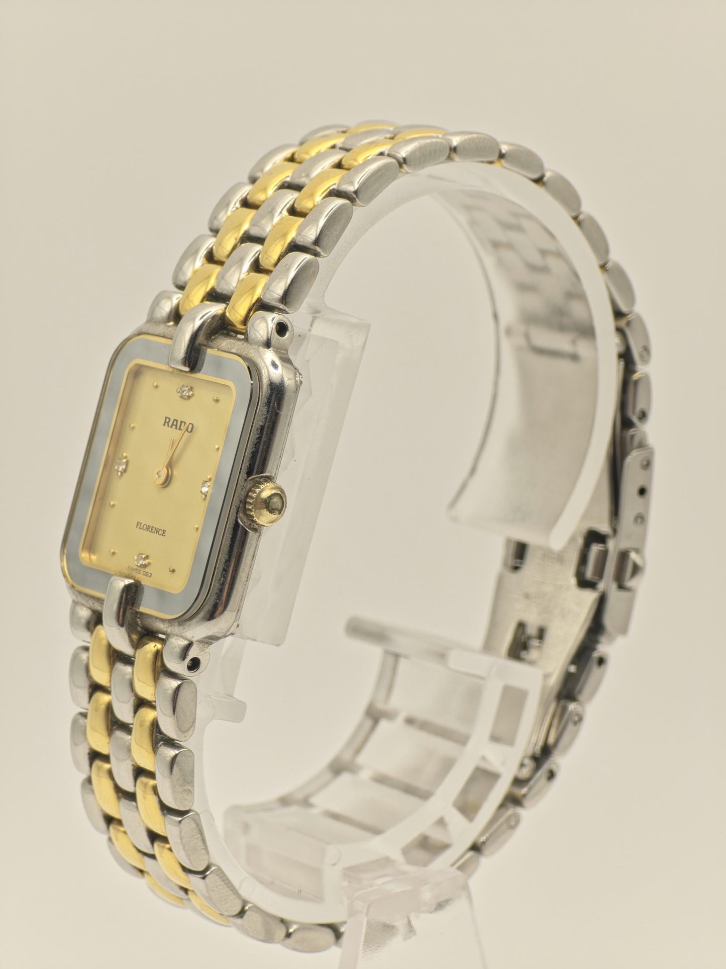 Rado Florence Quartz Watch Ref. 153.3654.4 Sapphire Crystal Two Tone Women Vintage | - 43