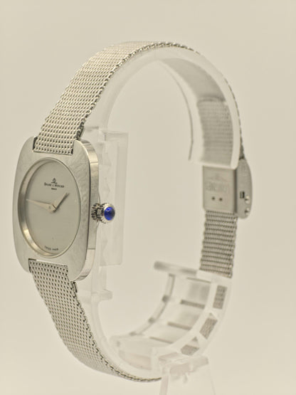 Baume & Mercier Geneve manuel Watch Ref. 670420 Stainless Steel Mesh Bracelet Women Vintage | - 46