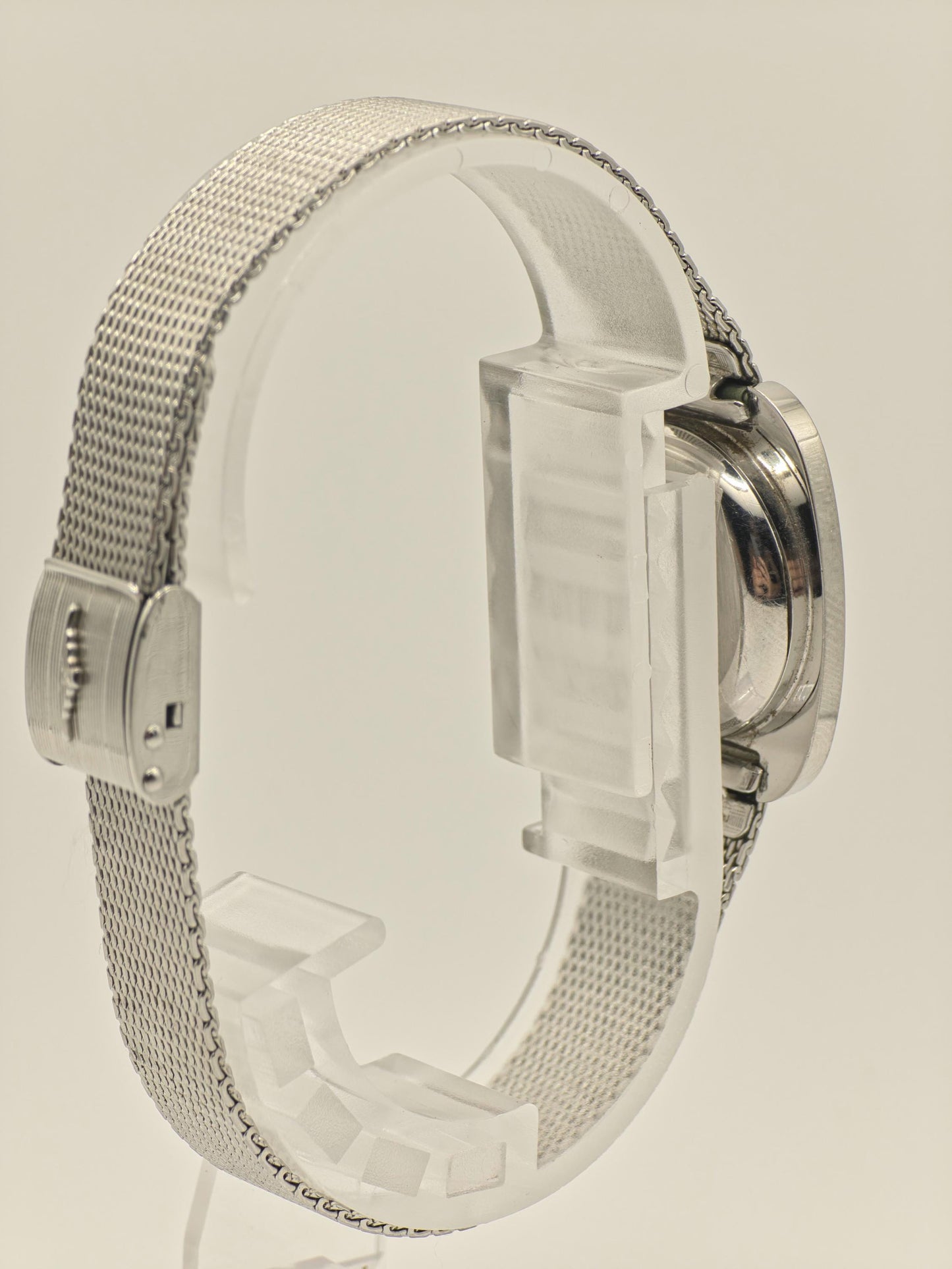 Baume & Mercier Geneve manuel Watch Ref. 670420 Stainless Steel Mesh Bracelet Women Vintage | - 46