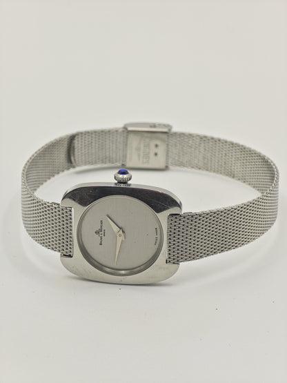 Baume & Mercier Geneve manuel Watch Ref. 670420 Stainless Steel Mesh Bracelet Women Vintage | - 46