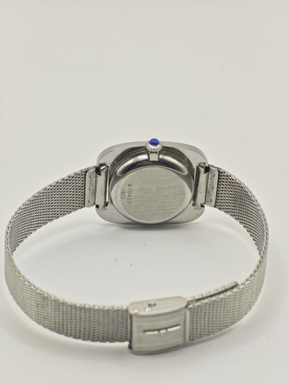 Baume & Mercier Geneve manuel Watch Ref. 670420 Stainless Steel Mesh Bracelet Women Vintage | - 46