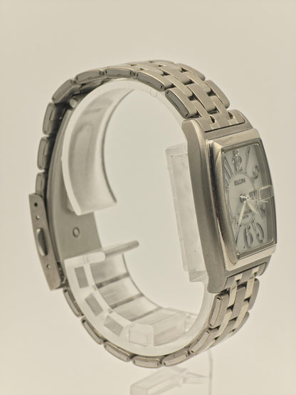 Elgin TitanSolar Solar Quartz Watch Ref. FK1282-C Stainless Steel Bracelet Women Vintage | - 48