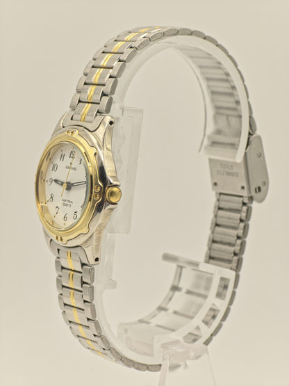 Junghans Astra Quartz Watch Ref. 218205 Two-Tone Stainless Steel Bracelet Women Vintage | - 53